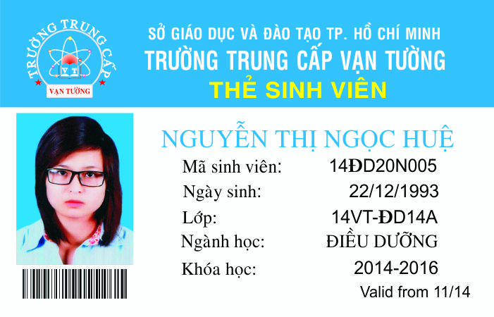 In Thẻ Sinh Viên theo yêu cầu