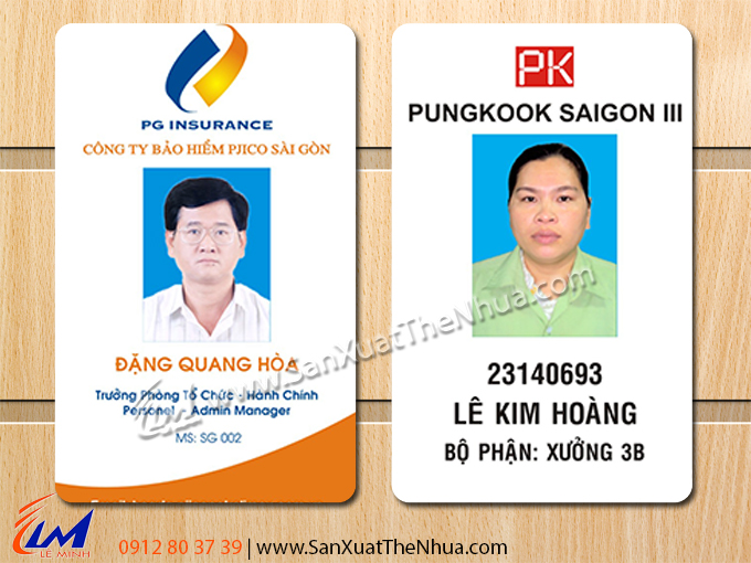 In Thẻ nhựa Nhân VIên Đứng