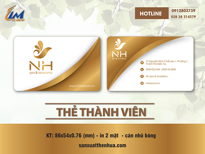 IN THẺ NHỰA GIÁ RẺ - MẪU NH