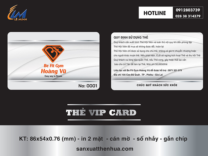 IN THẺ VIP - HOÀNG VŨ