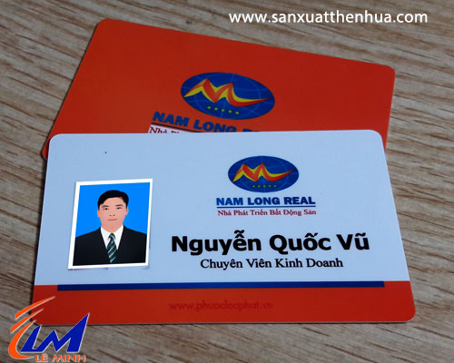 Thẻ Tên Nhân Viên bằng nhựa