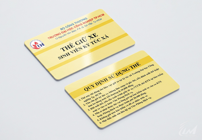 thẻ giữ xe nhựa gắn chip thông minh